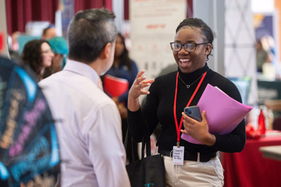 SIUE Student at a fair