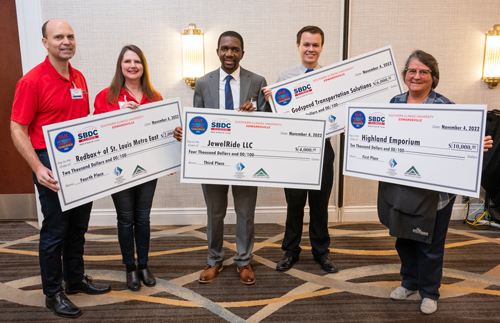 (L-R) Tharon Sperry, Rachel Sperry, Tapiwa Mupereki, Joseph Phillips, and Carol Eckhoff. 